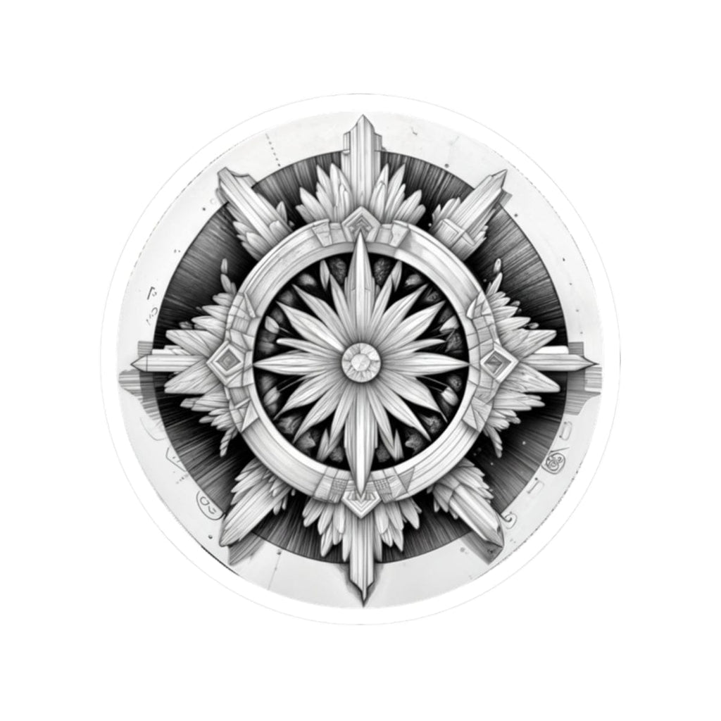 Printify Paper products 2" × 2" / White Selenite - Crystals & Gemstones Kiss-Cut Stickers