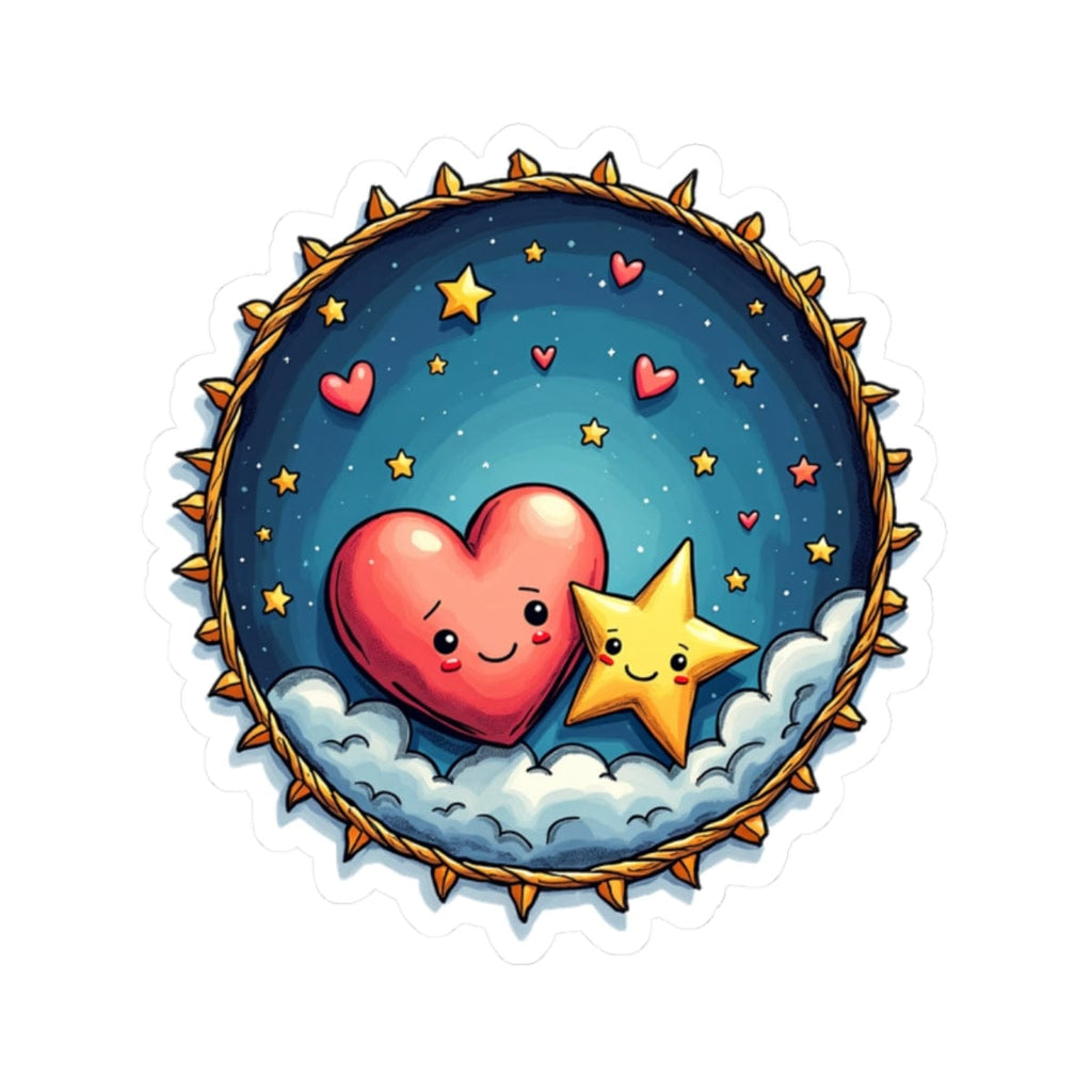 Printify Paper products 2" × 2" / White Sparks of Love - Love & Fun Kiss-Cut Stickers