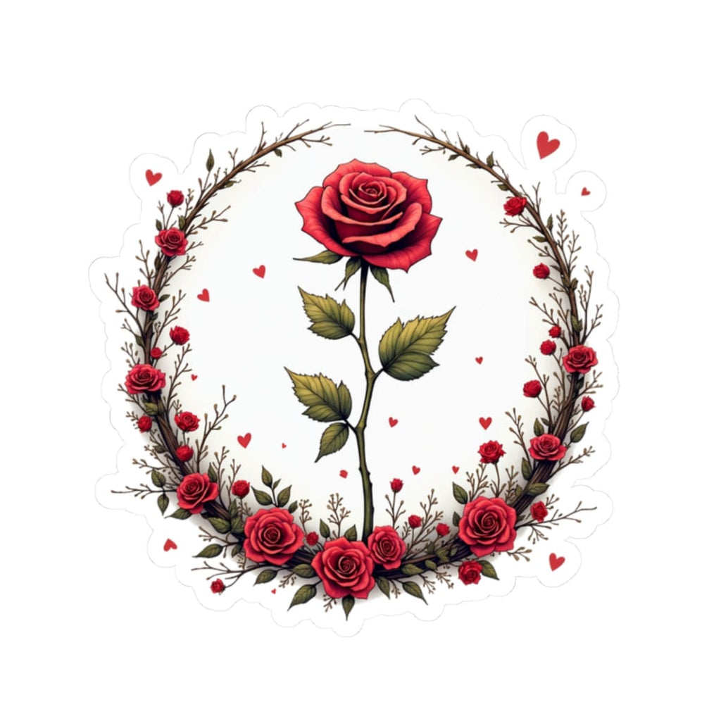 Printify Paper products 2" × 2" / White Sweet Scents - Love & Romance Kiss-Cut Stickers