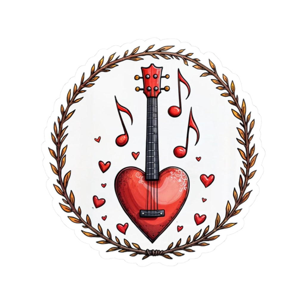 Printify Paper products 2" × 2" / White Sweet Symphony - Love & Fun Kiss-Cut Stickers