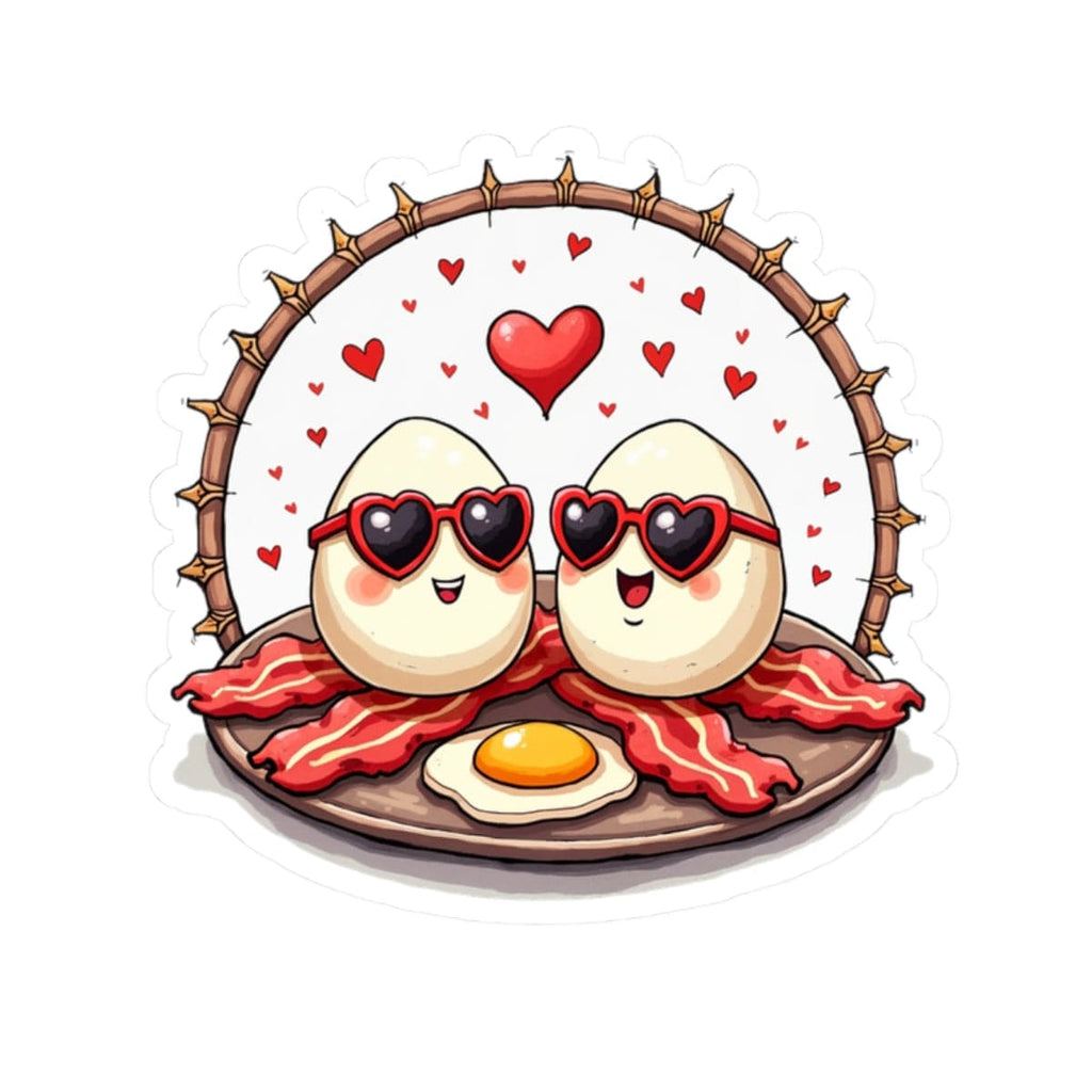 Printify Paper products 2" × 2" / White Unbeatable Love - Love & Fun Kiss-Cut Stickers