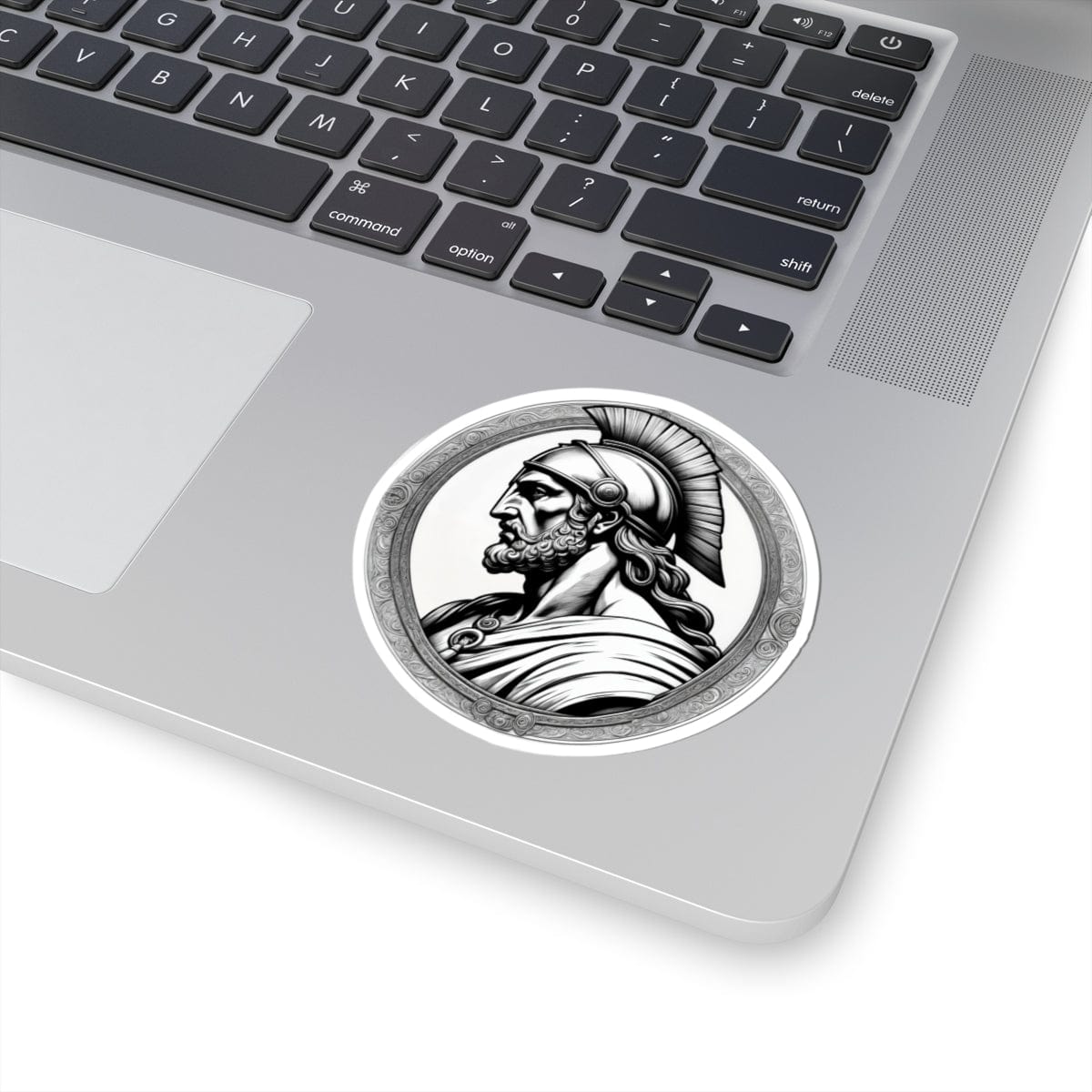 Printify Paper products 3" × 3" / White Achilles - Heroes & Quests Kiss-Cut Stickers