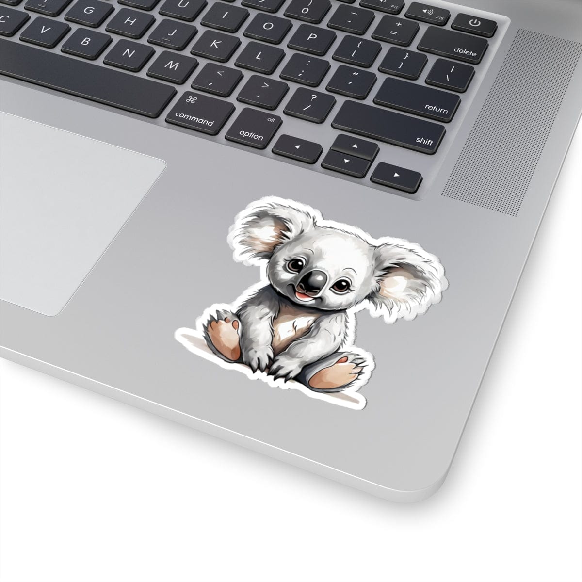 Printify Paper products 3" × 3" / White Baby Koala - Hyper Cute Kiss-Cut Stickers