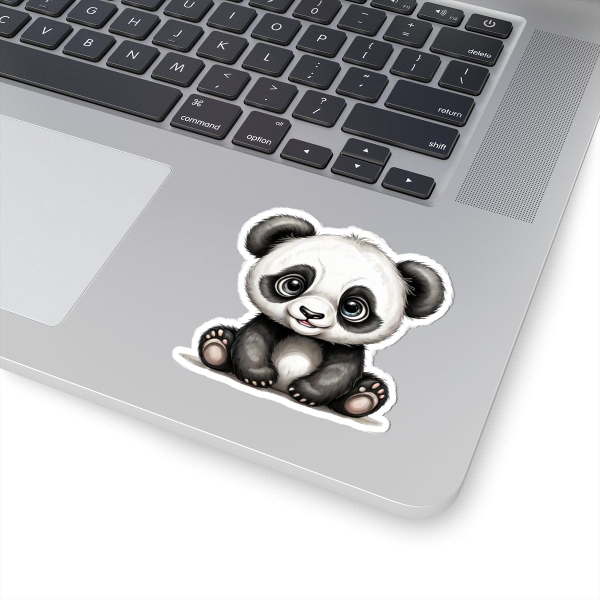 Printify Paper products 3" × 3" / White Baby Panda - Hyper Cute Kiss-Cut Stickers