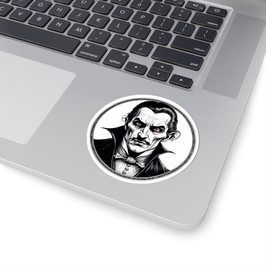Printify Paper products 3" × 3" / White Dracula - Mysteries & Monsters Kiss-Cut Stickers