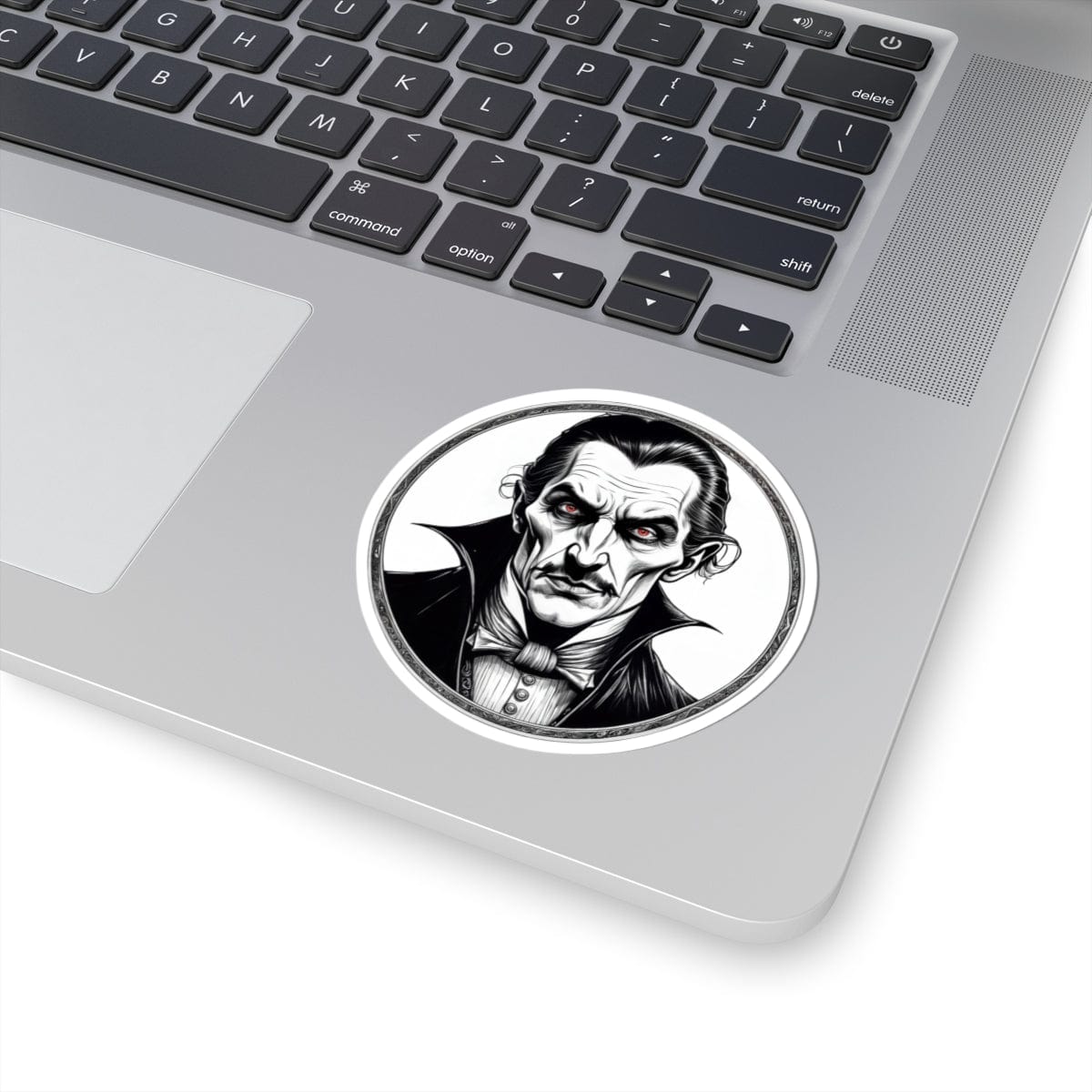 Printify Paper products 3" × 3" / White Dracula - Mysteries & Monsters Kiss-Cut Stickers