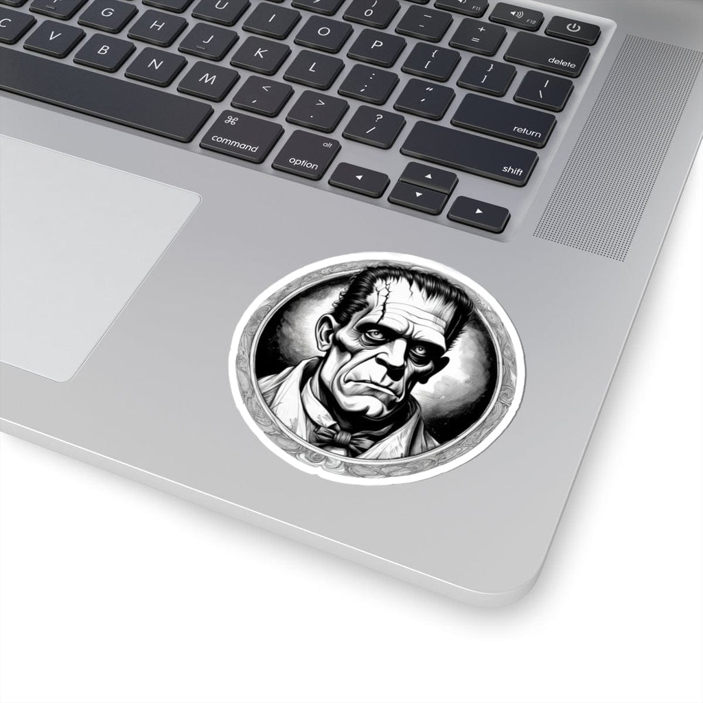 Printify Paper products 3" × 3" / White Frankenstein's Monster - Mysteries & Monsters Kiss-Cut Stickers