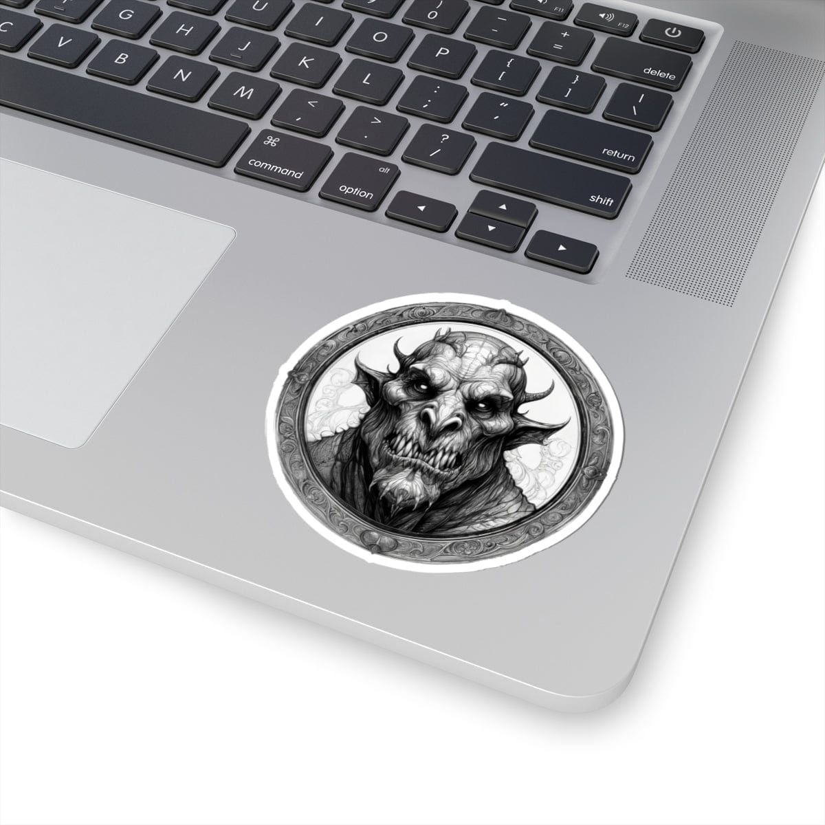 Printify Paper products 3" × 3" / White Grendel - Heroes & Quests Kiss-Cut Stickers