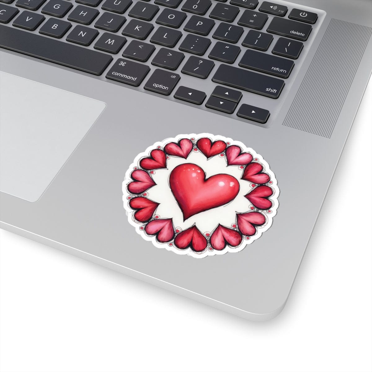 Printify Paper products 3" × 3" / White Heart’s Desire - Love & Romance Kiss-Cut Stickers