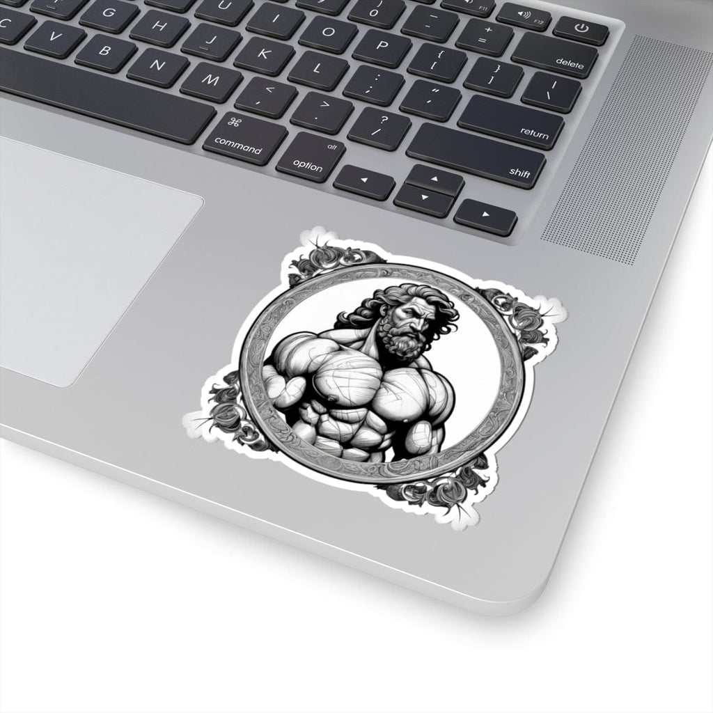 Printify Paper products 3" × 3" / White Hercules - Heroes & Quests Kiss-Cut Stickers