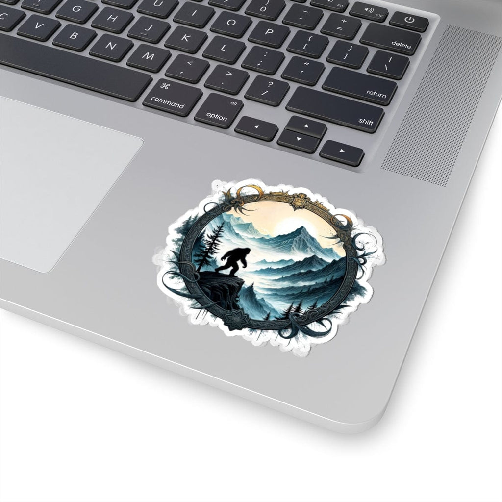 Printify Paper products 3" × 3" / White Legends of the Wilderness - Bigfoot & Legends Kiss-Cut Stickers