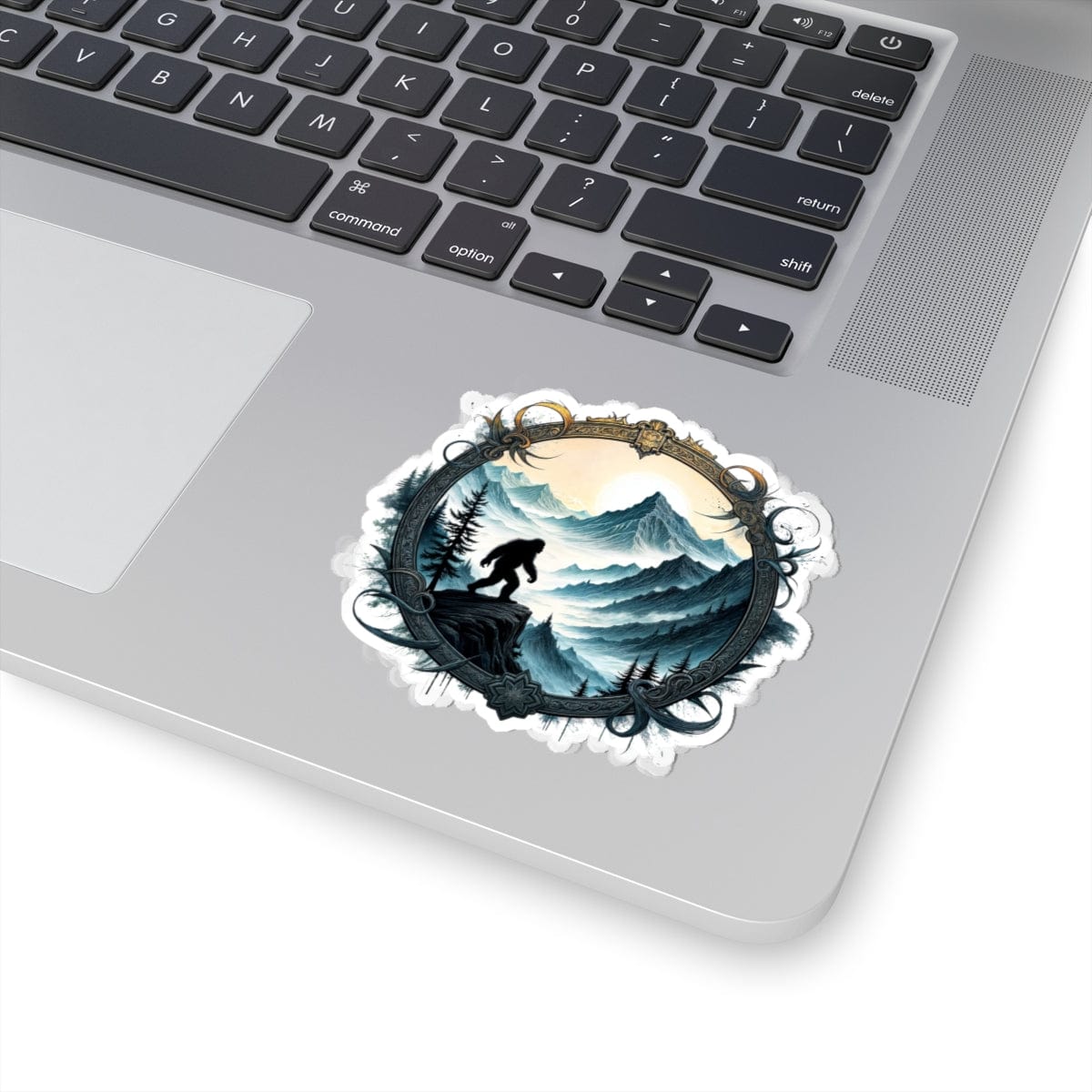 Printify Paper products 3" × 3" / White Legends of the Wilderness - Bigfoot & Legends Kiss-Cut Stickers