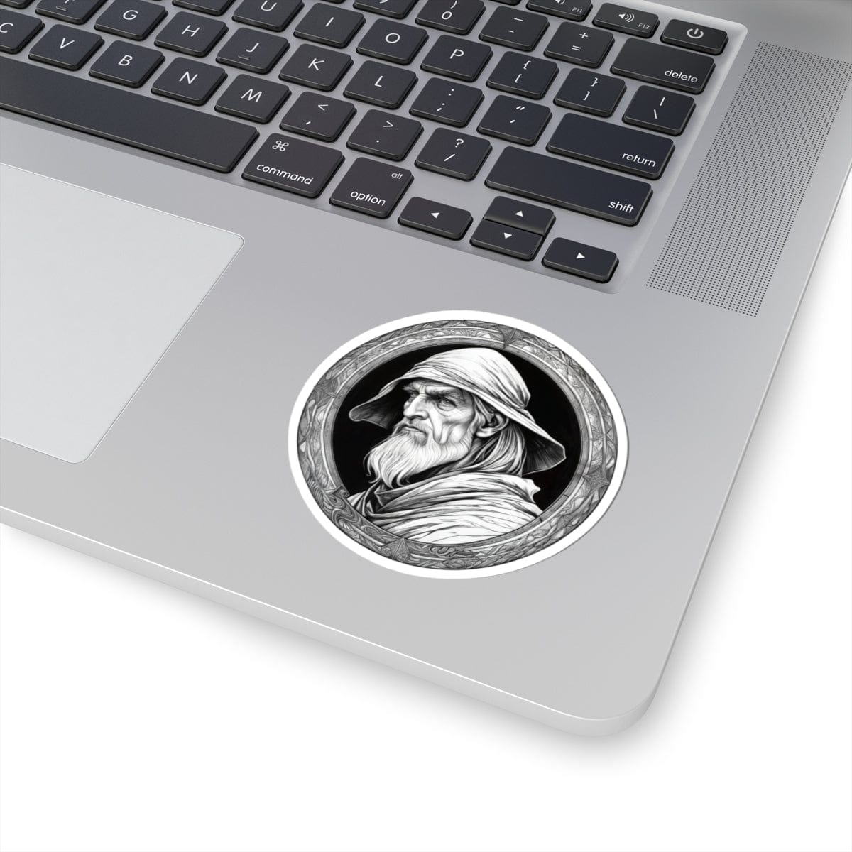 Printify Paper products 3" × 3" / White Merlin - Heroes & Quests Kiss-Cut Stickers