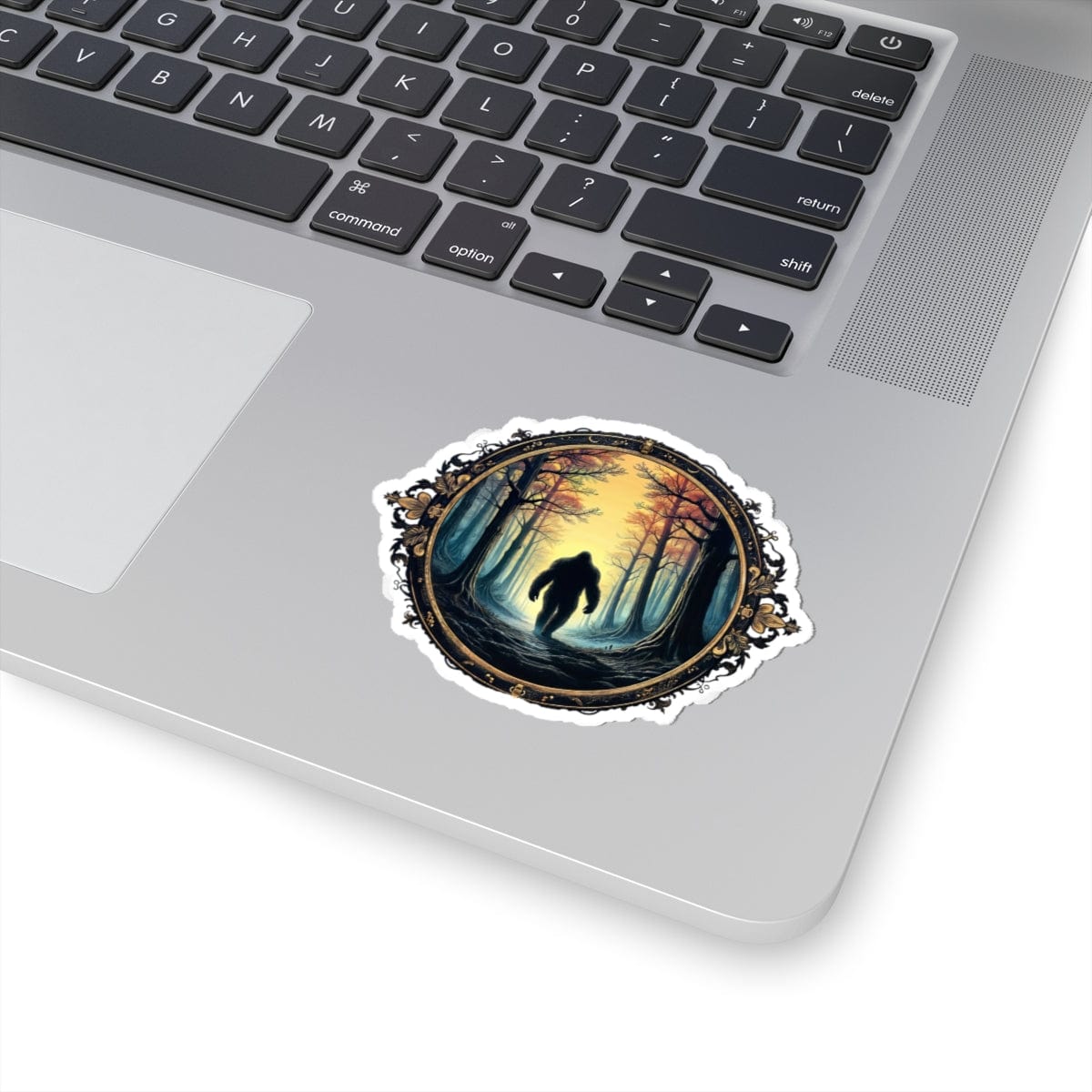Printify Paper products 3" × 3" / White Mystery of the Forest - Bigfoot & Legends Kiss-Cut Stickers