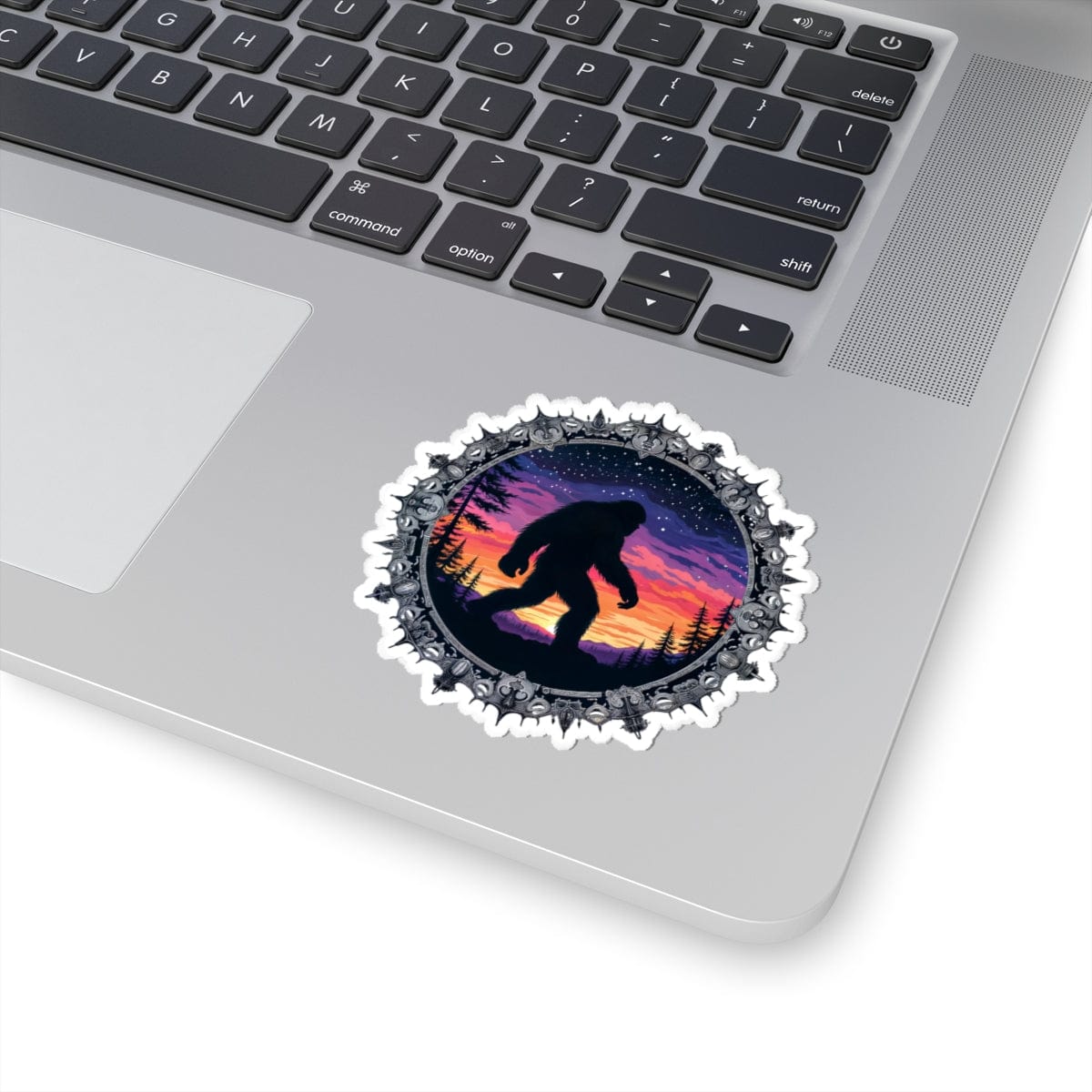 Printify Paper products 3" × 3" / White Mythical & Mysterious - Bigfoot & Legends Kiss-Cut Stickers
