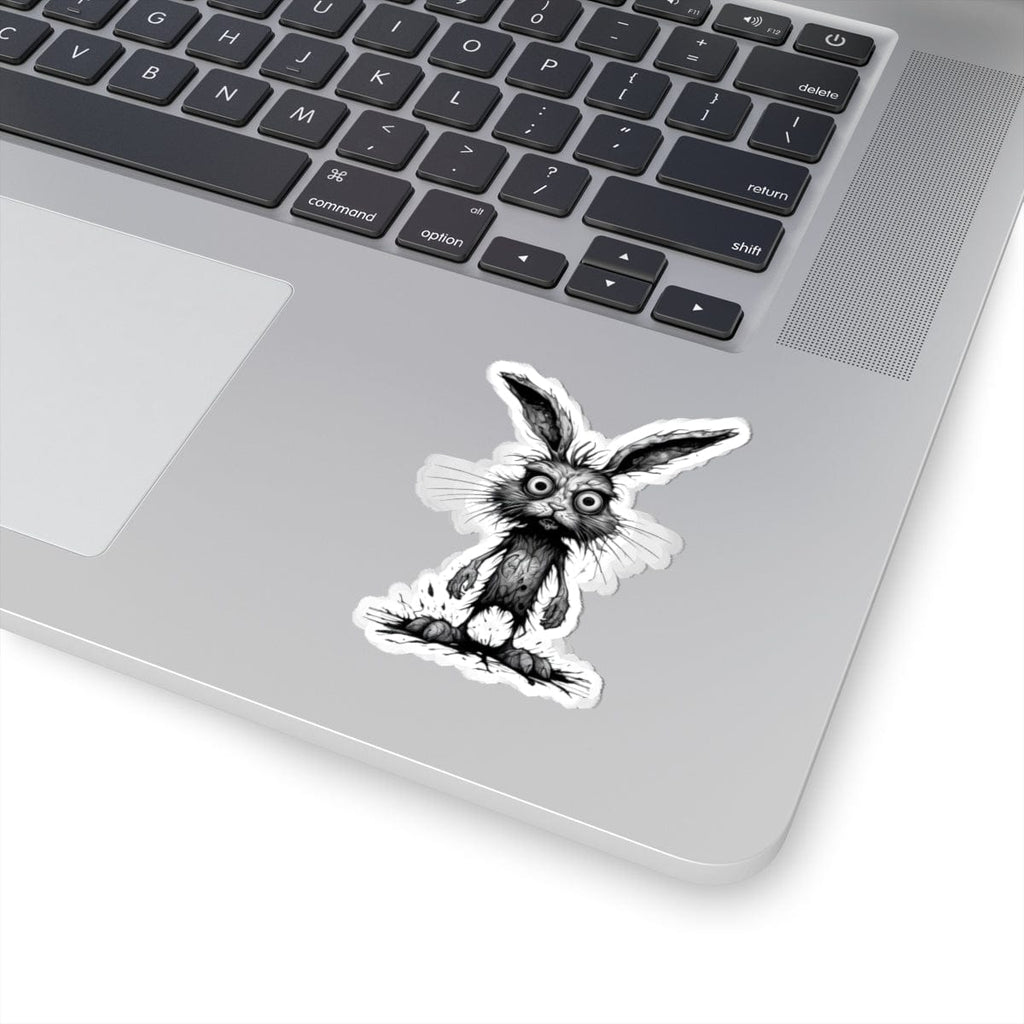 Printify Paper products 3" × 3" / White Rabbit I'm Fine - Everything's Fine Kiss-Cut Stickers