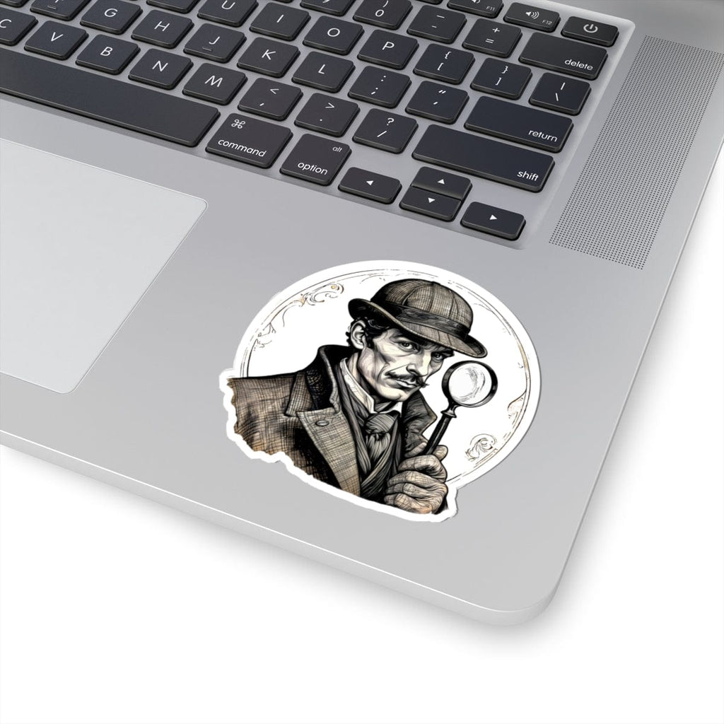 Printify Paper products 3" × 3" / White Sherlock Holmes - Mysteries & Monsters Kiss-Cut Stickers