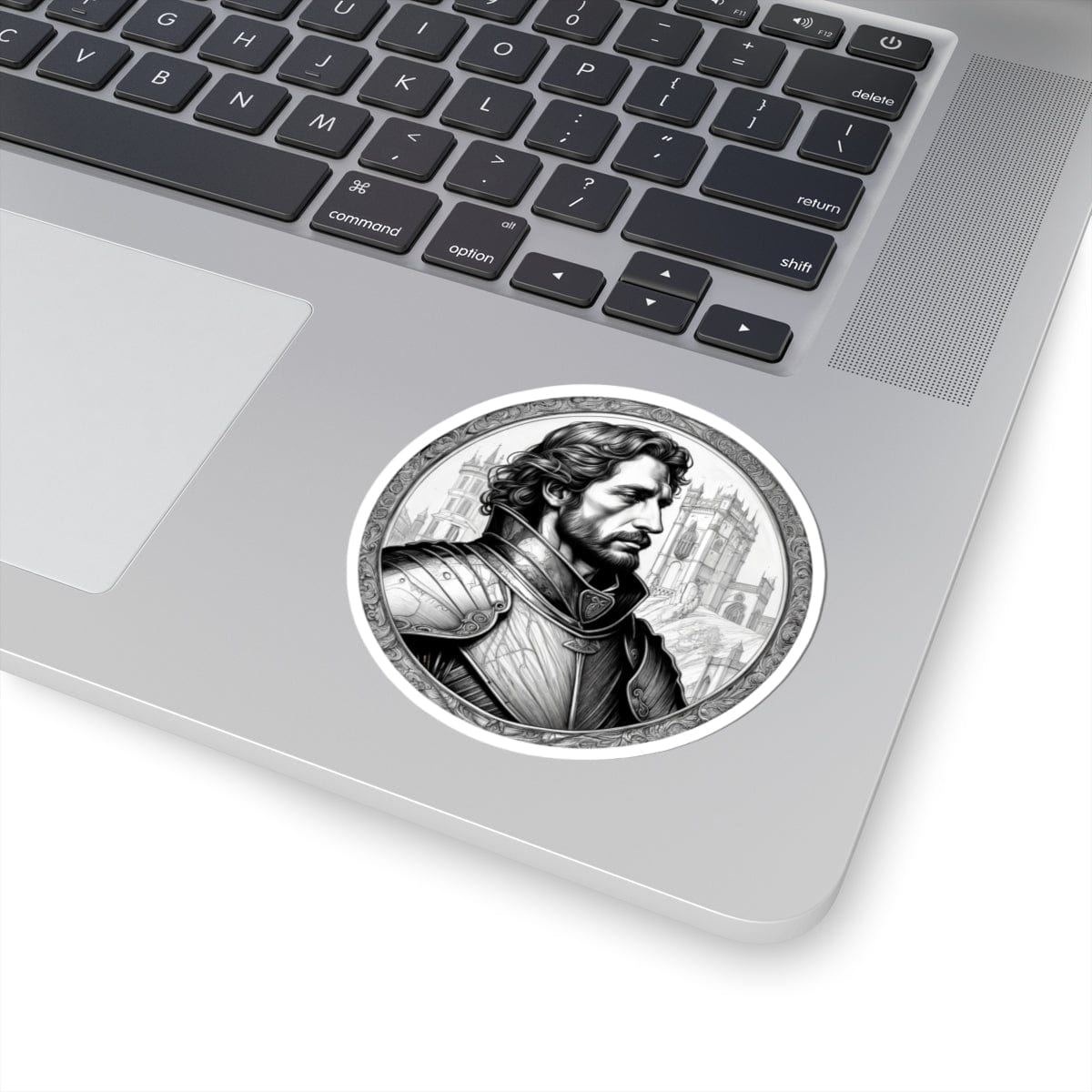 Printify Paper products 3" × 3" / White Sir Lancelot - Heroes & Quests Kiss-Cut Stickers