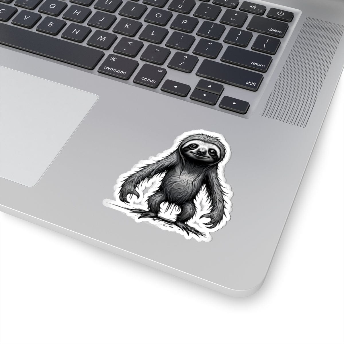 Printify Paper products 3" × 3" / White Sloth I'm Fine - Everything's Fine Kiss-Cut Stickers