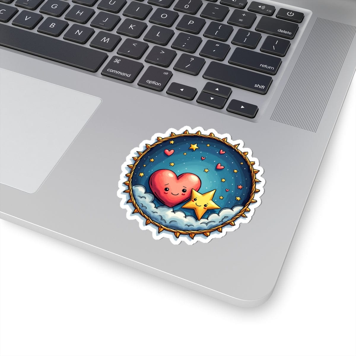 Printify Paper products 3" × 3" / White Sparks of Love - Love & Fun Kiss-Cut Stickers