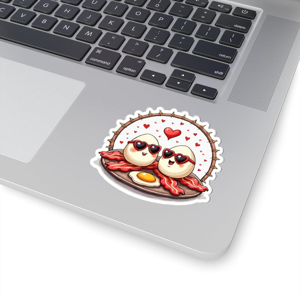 Printify Paper products 3" × 3" / White Unbeatable Love - Love & Fun Kiss-Cut Stickers