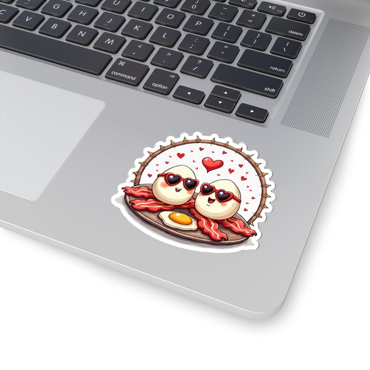 Printify Paper products 3" × 3" / White Unbeatable Love - Love & Fun Kiss-Cut Stickers