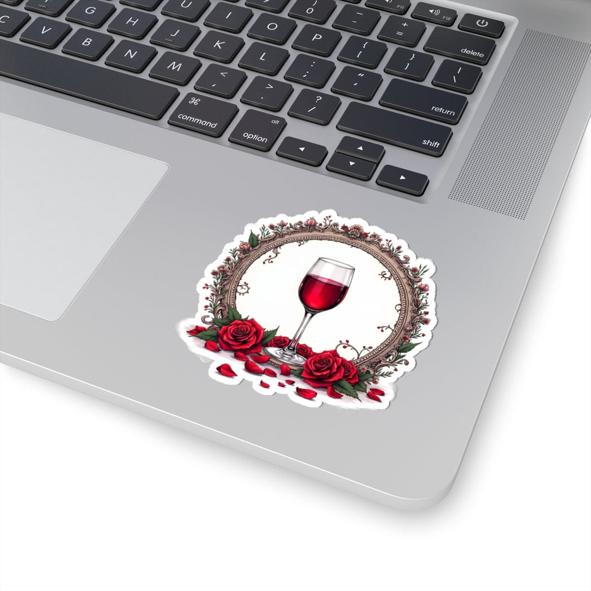 Printify Paper products 3" × 3" / White Wine & Dine - Love & Romance Kiss-Cut Stickers