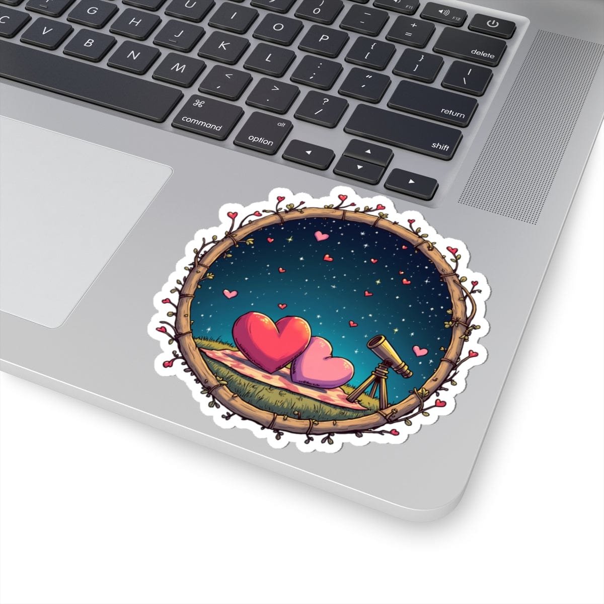 Printify Paper products 4" × 4" / White Astrological Love - Love & Fun Kiss-Cut Stickers