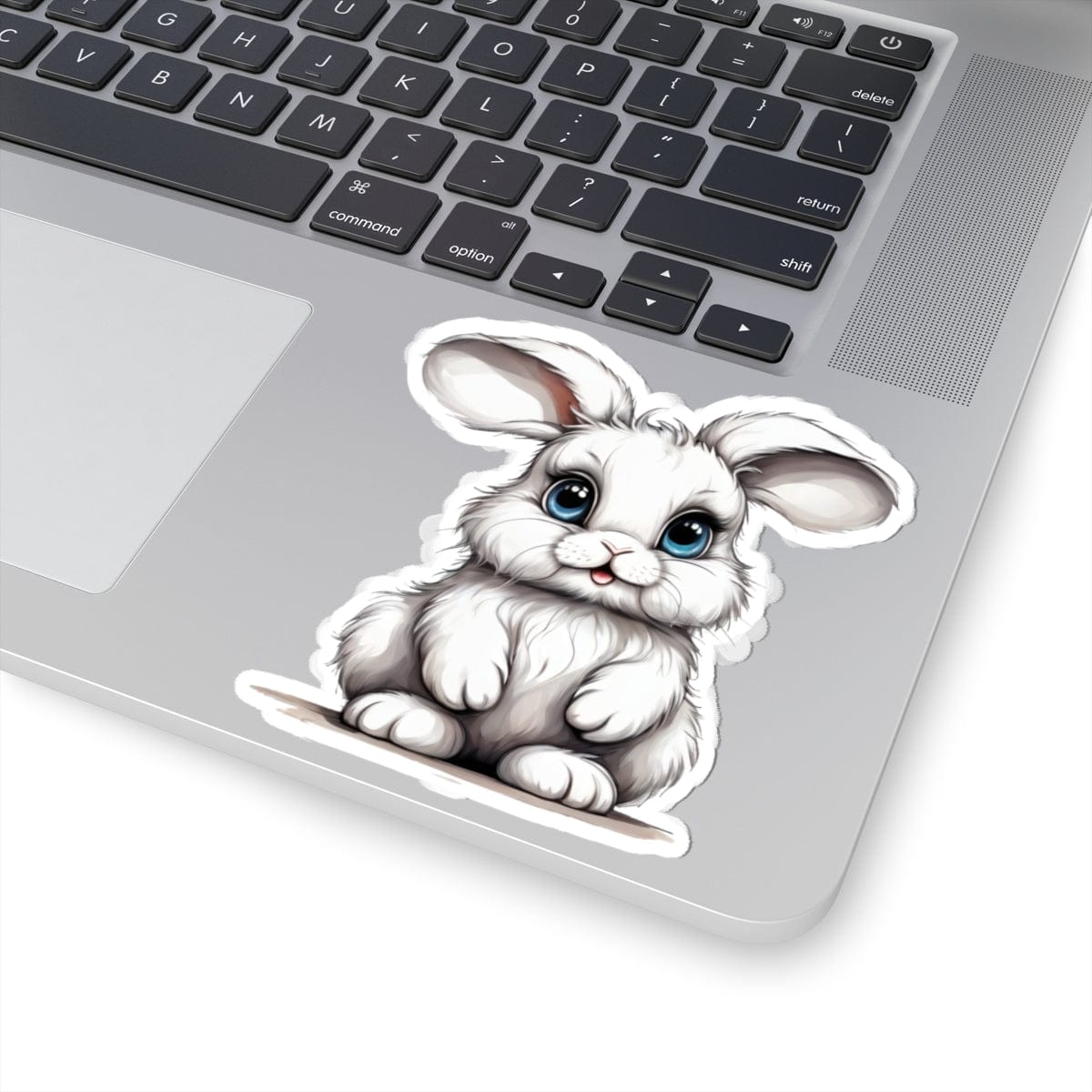 Printify Paper products 4" × 4" / White Baby Bunny - Hyper Cute Kiss-Cut Stickers