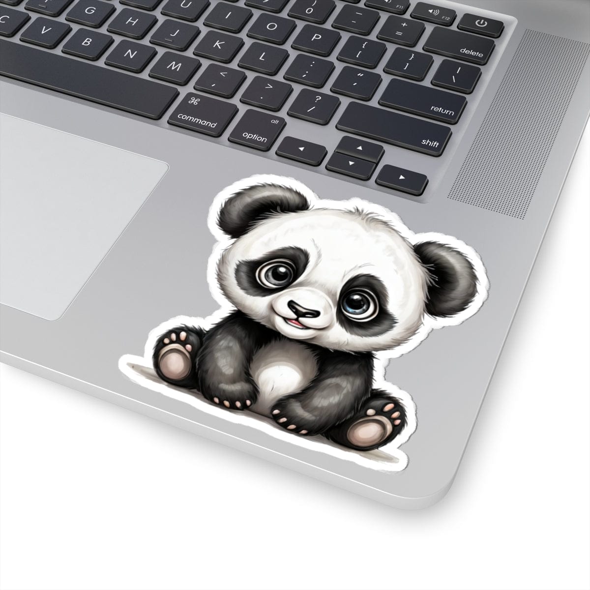 Printify Paper products 4" × 4" / White Baby Panda - Hyper Cute Kiss-Cut Stickers
