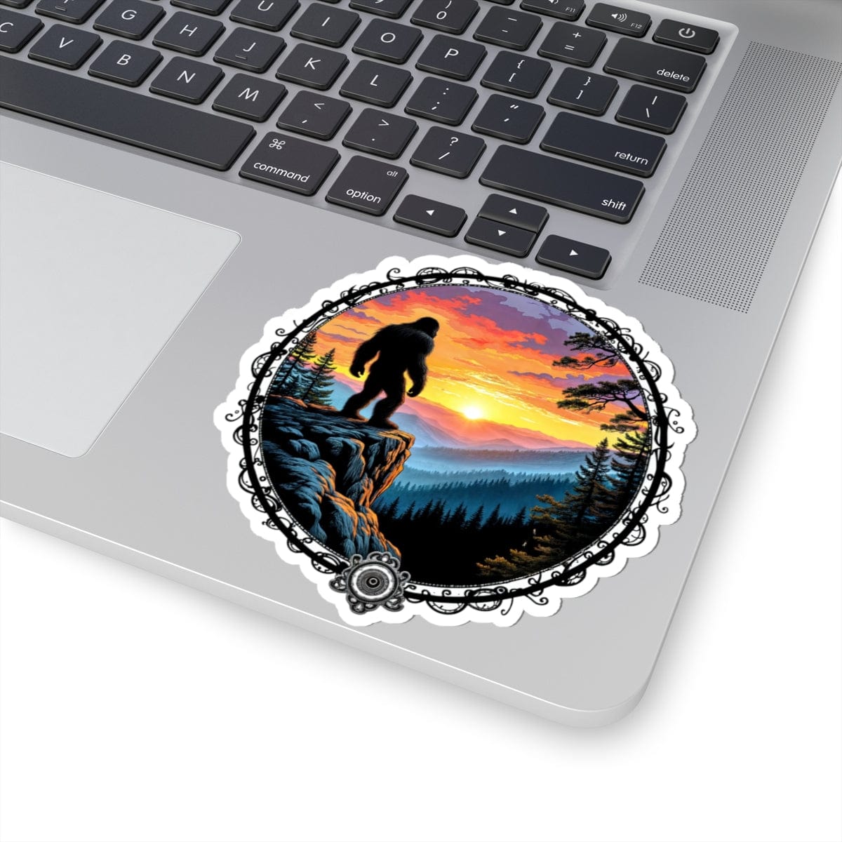 Printify Paper products 4" × 4" / White Capture the Legend - Bigfoot & Legends Kiss-Cut Stickers