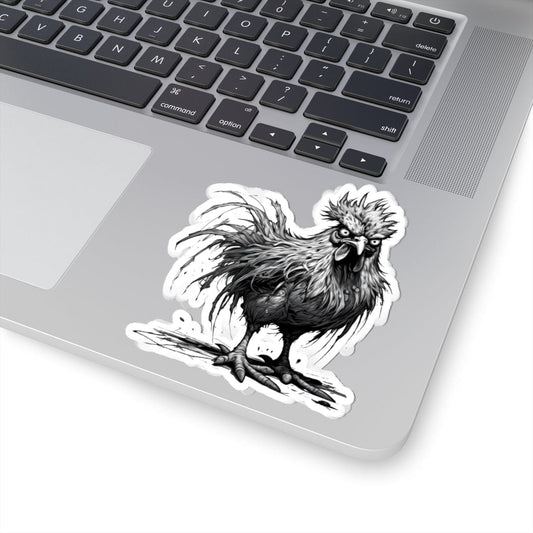 Printify Paper products 4" × 4" / White Chicken I'm Fine - Everything's Fine Kiss-Cut Stickers