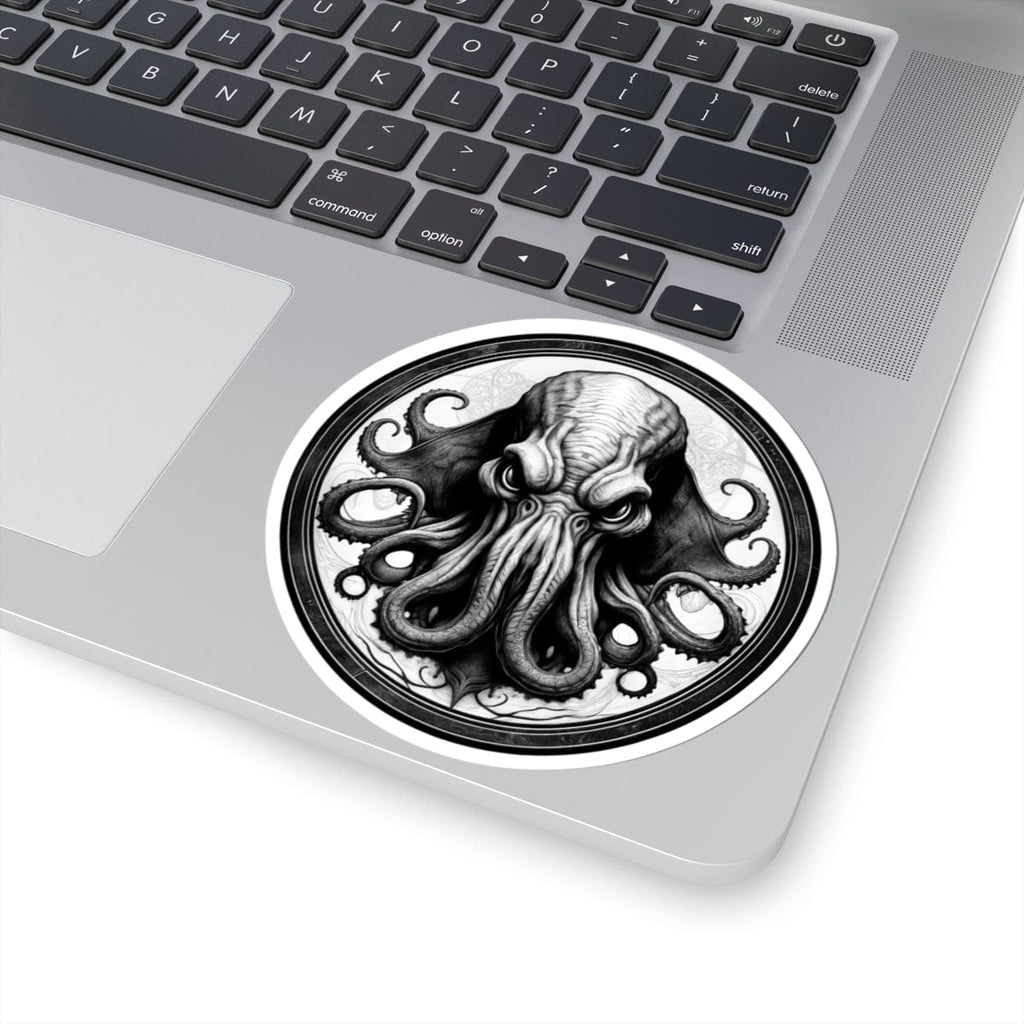 Printify Paper products 4" × 4" / White Cthulhu - Heroes & Quests Kiss-Cut Stickers