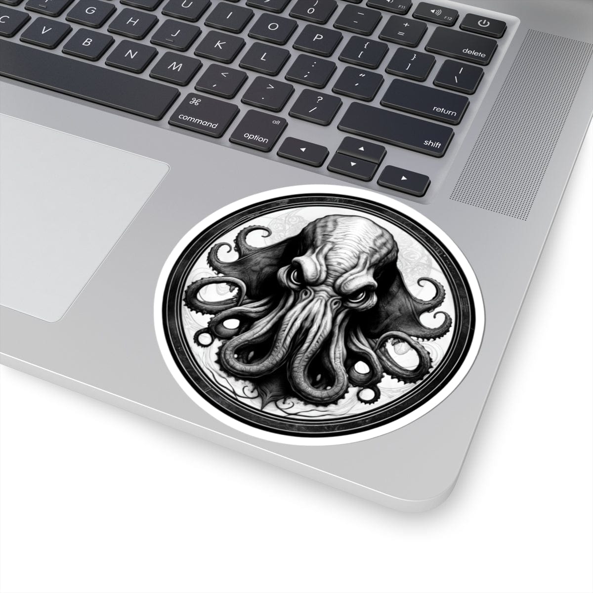 Printify Paper products 4" × 4" / White Cthulhu - Heroes & Quests Kiss-Cut Stickers
