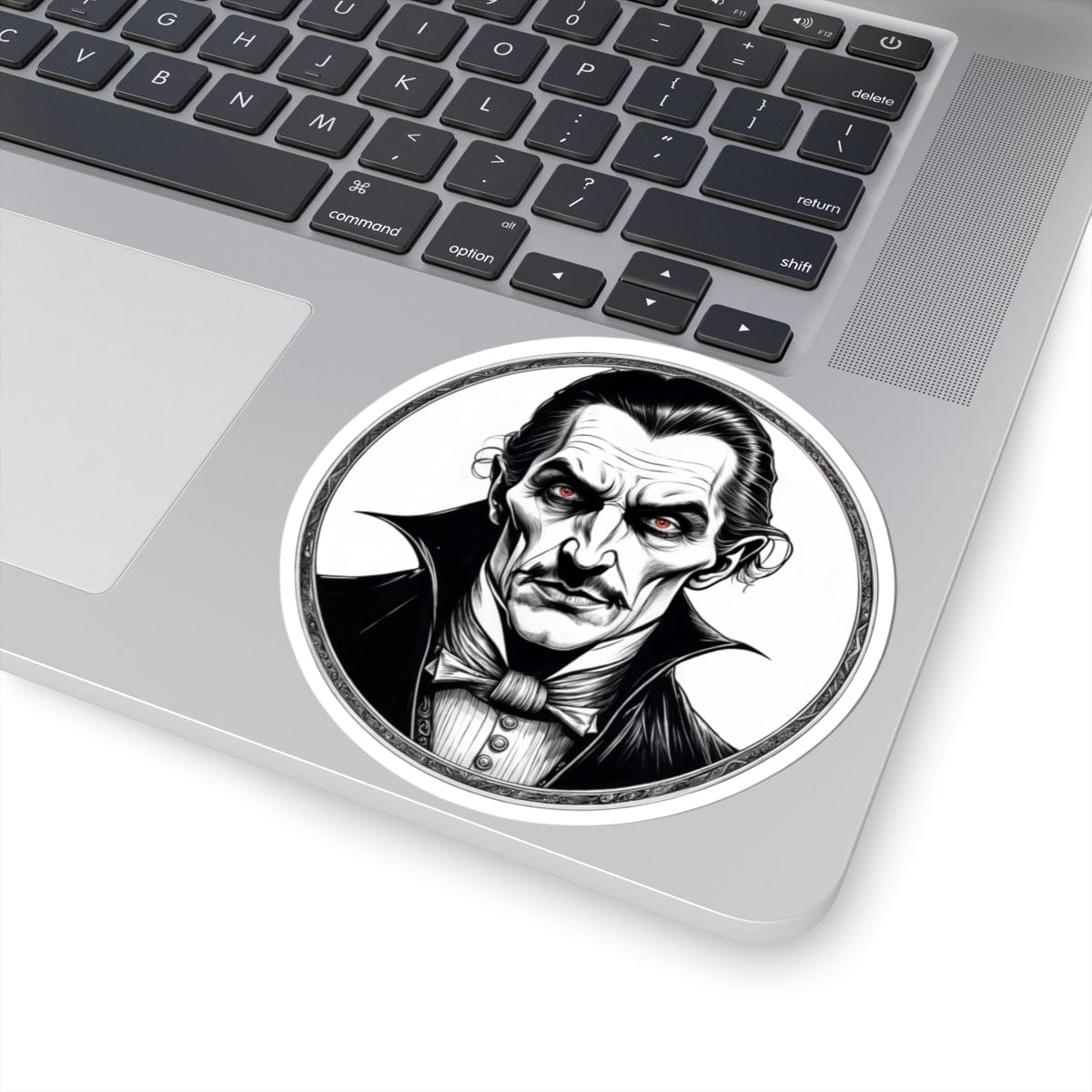 Printify Paper products 4" × 4" / White Dracula - Mysteries & Monsters Kiss-Cut Stickers