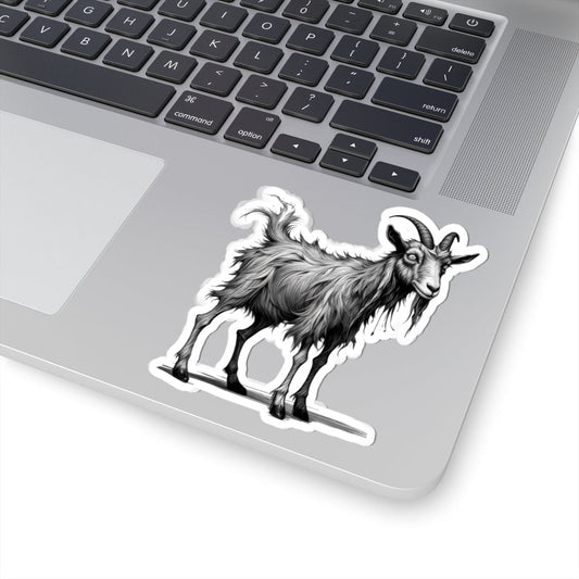 Printify Paper products 4" × 4" / White Goat I'm Fine - Everything's Fine Kiss-Cut Stickers
