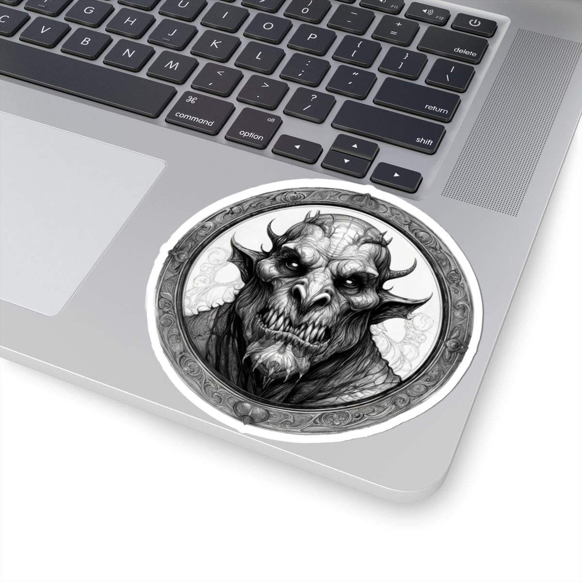 Printify Paper products 4" × 4" / White Grendel - Heroes & Quests Kiss-Cut Stickers