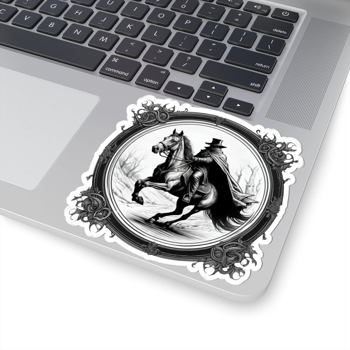 Printify Paper products 4" × 4" / White Headless Horseman - Mysteries & Monsters Kiss-Cut Stickers