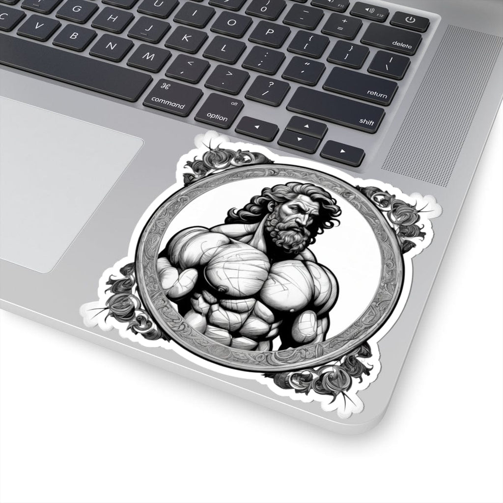 Printify Paper products 4" × 4" / White Hercules - Heroes & Quests Kiss-Cut Stickers