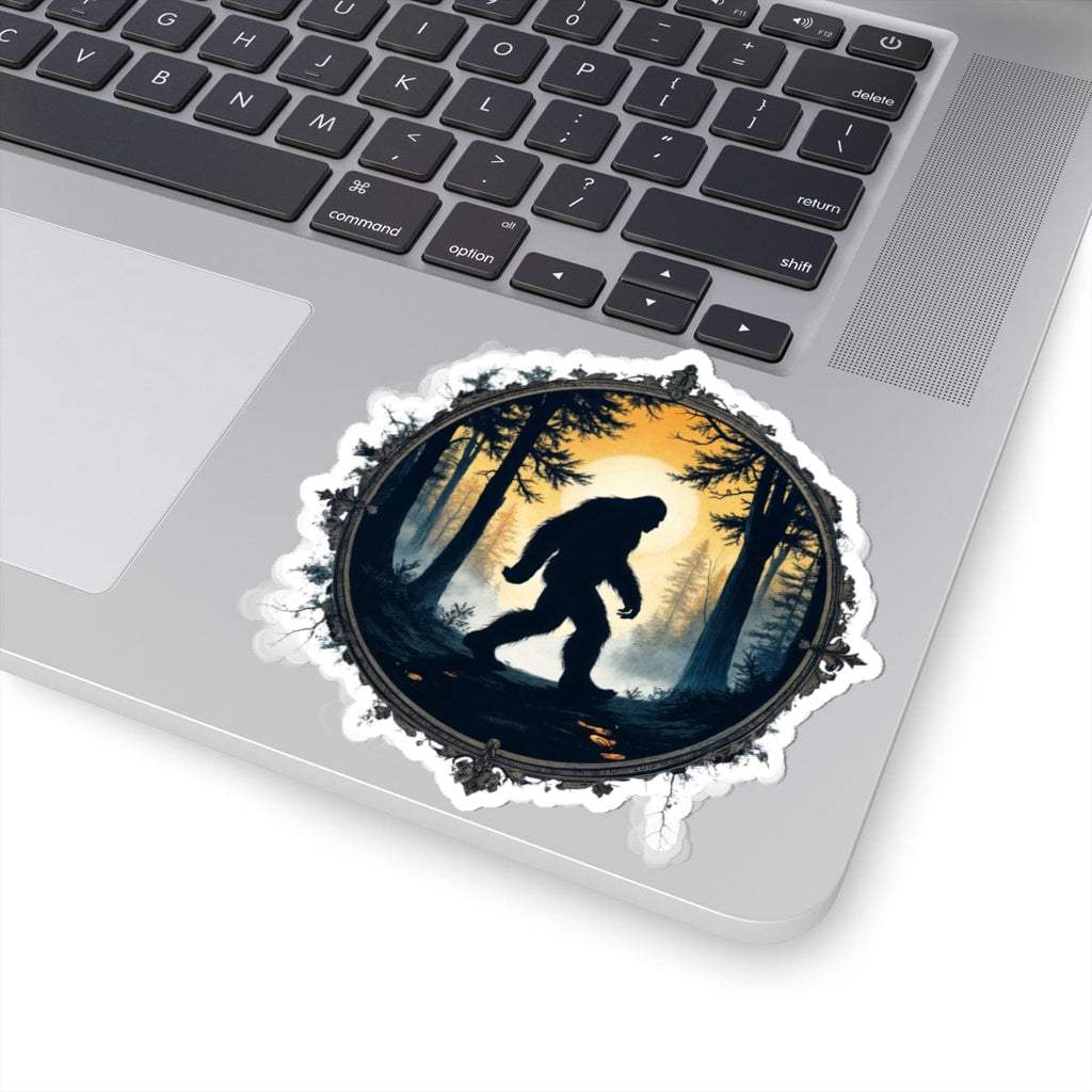 Printify Paper products 4" × 4" / White In Search of Sasquatch - Bigfoot & Legends Kiss-Cut Stickers