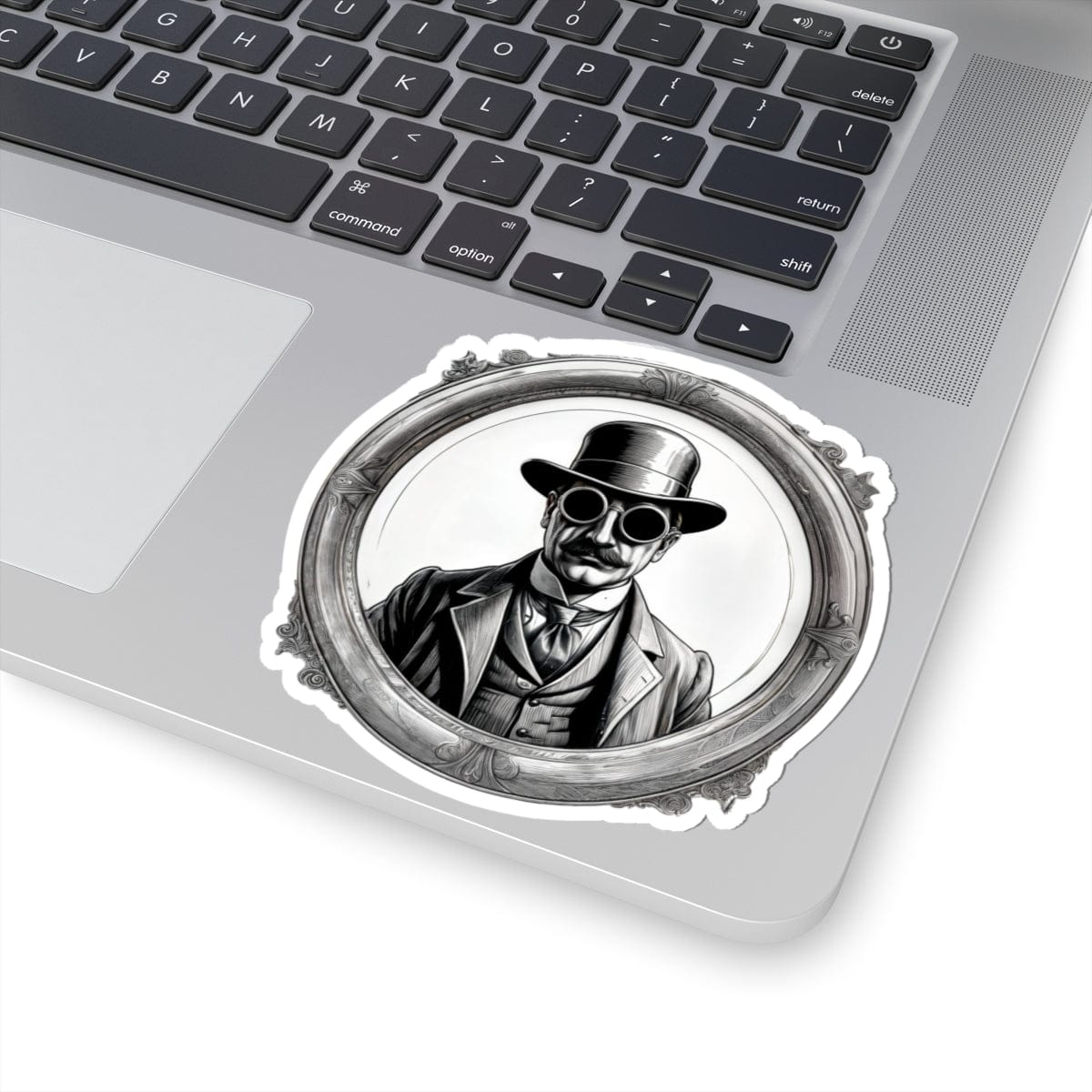 Printify Paper products 4" × 4" / White Invisible Man - Mysteries & Monsters Kiss-Cut Stickers