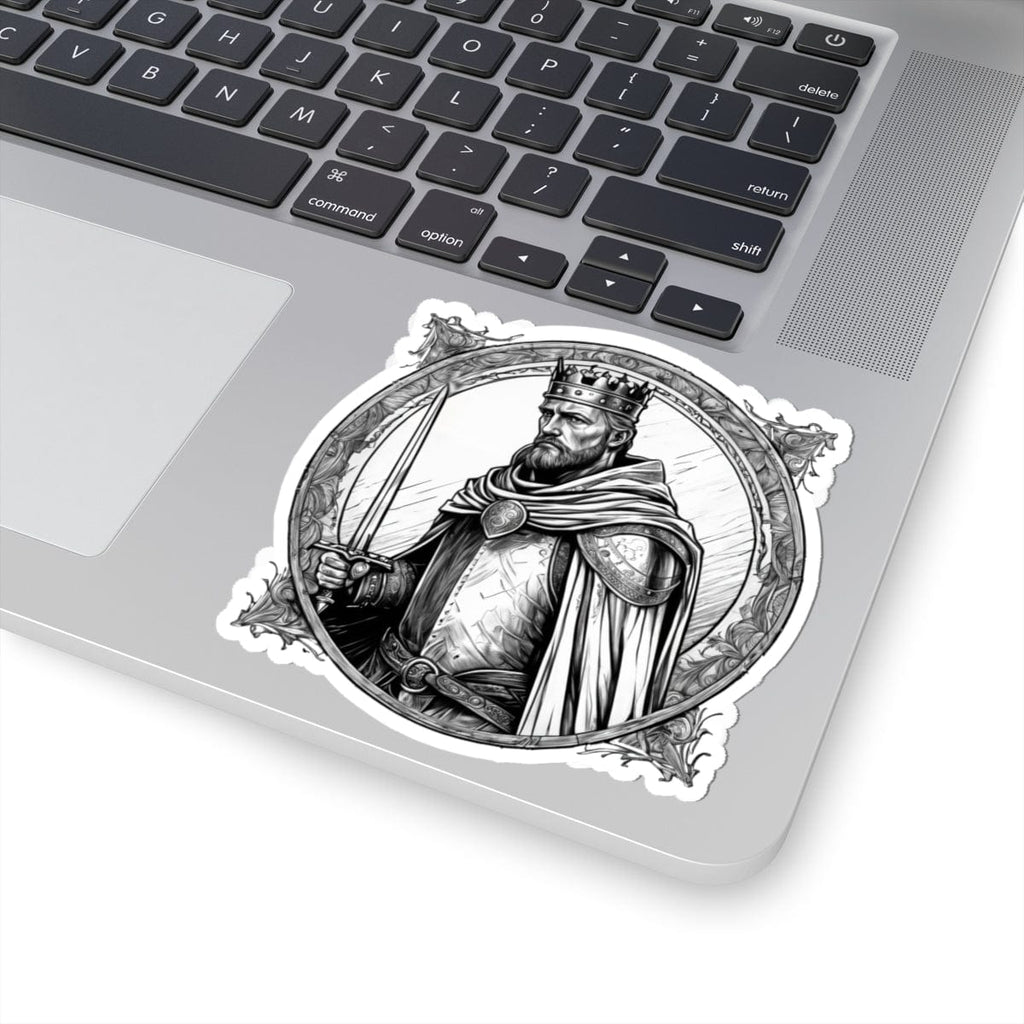 Printify Paper products 4" × 4" / White King Arthur - Heroes & Quests Kiss-Cut Stickers
