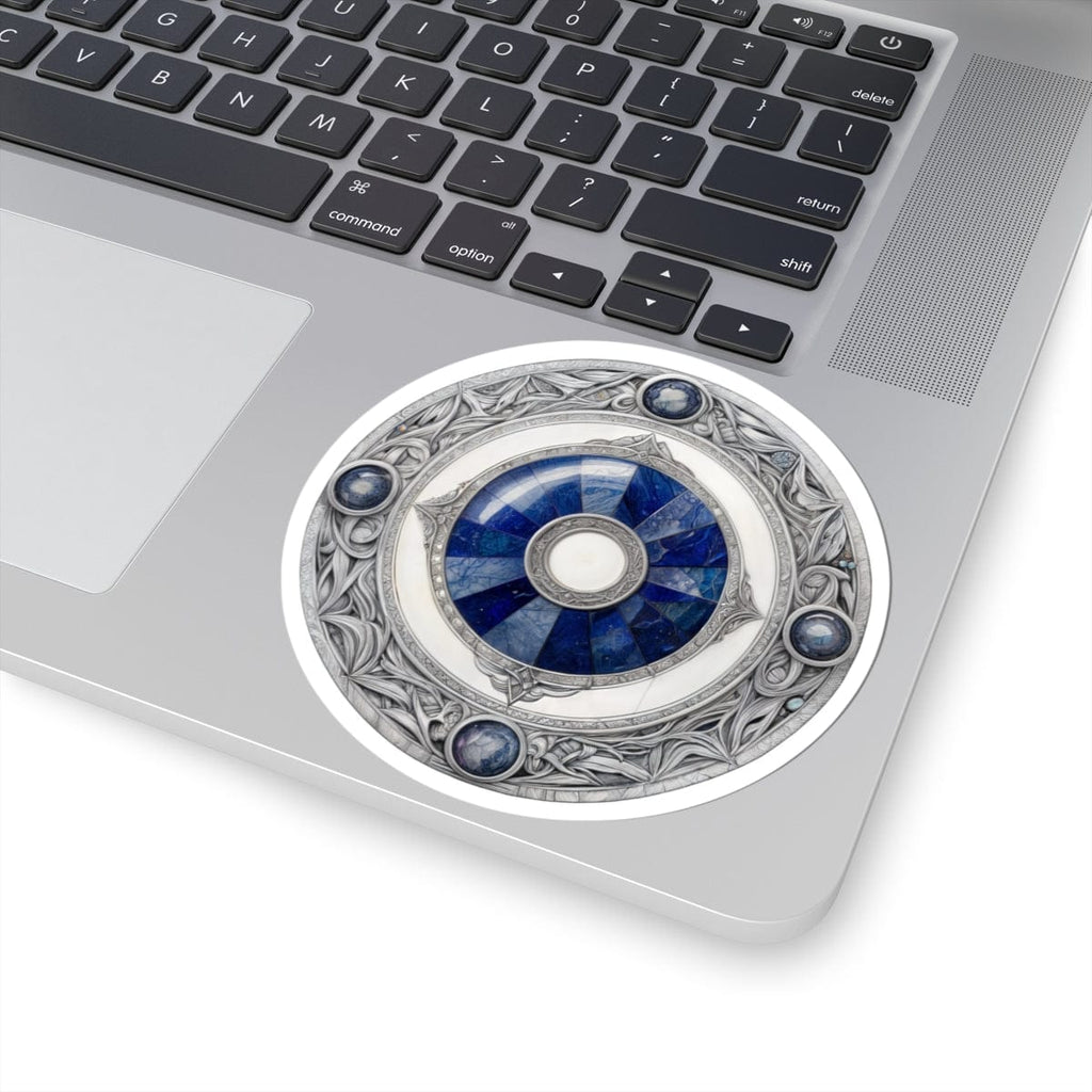 Printify Paper products 4" × 4" / White Lapis Lazuli - Crystals & Gemstones Kiss-Cut Stickers