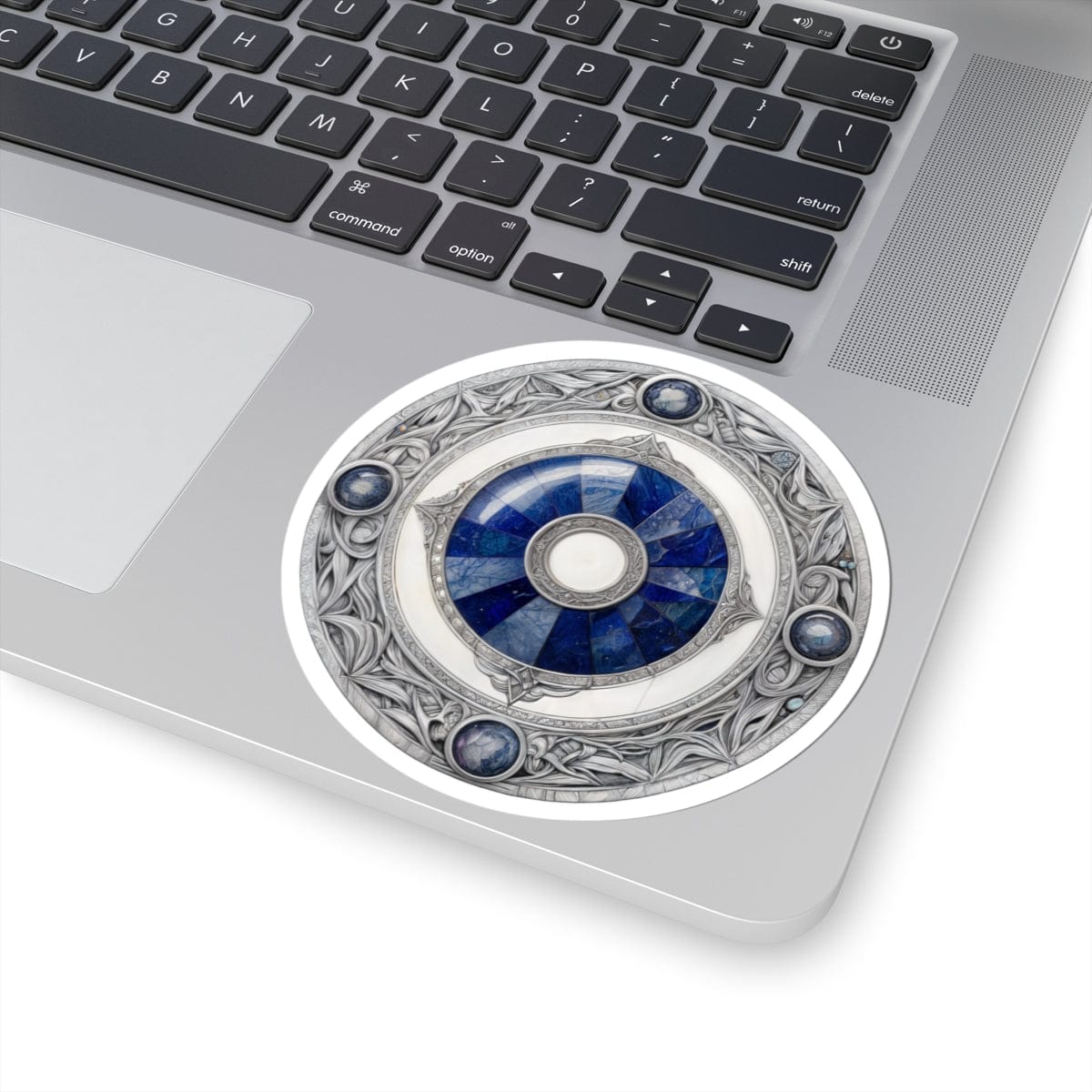 Printify Paper products 4" × 4" / White Lapis Lazuli - Crystals & Gemstones Kiss-Cut Stickers