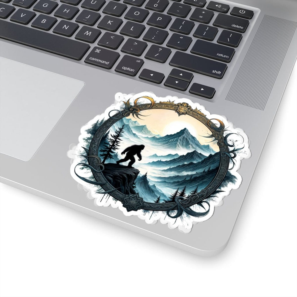 Printify Paper products 4" × 4" / White Legends of the Wilderness - Bigfoot & Legends Kiss-Cut Stickers