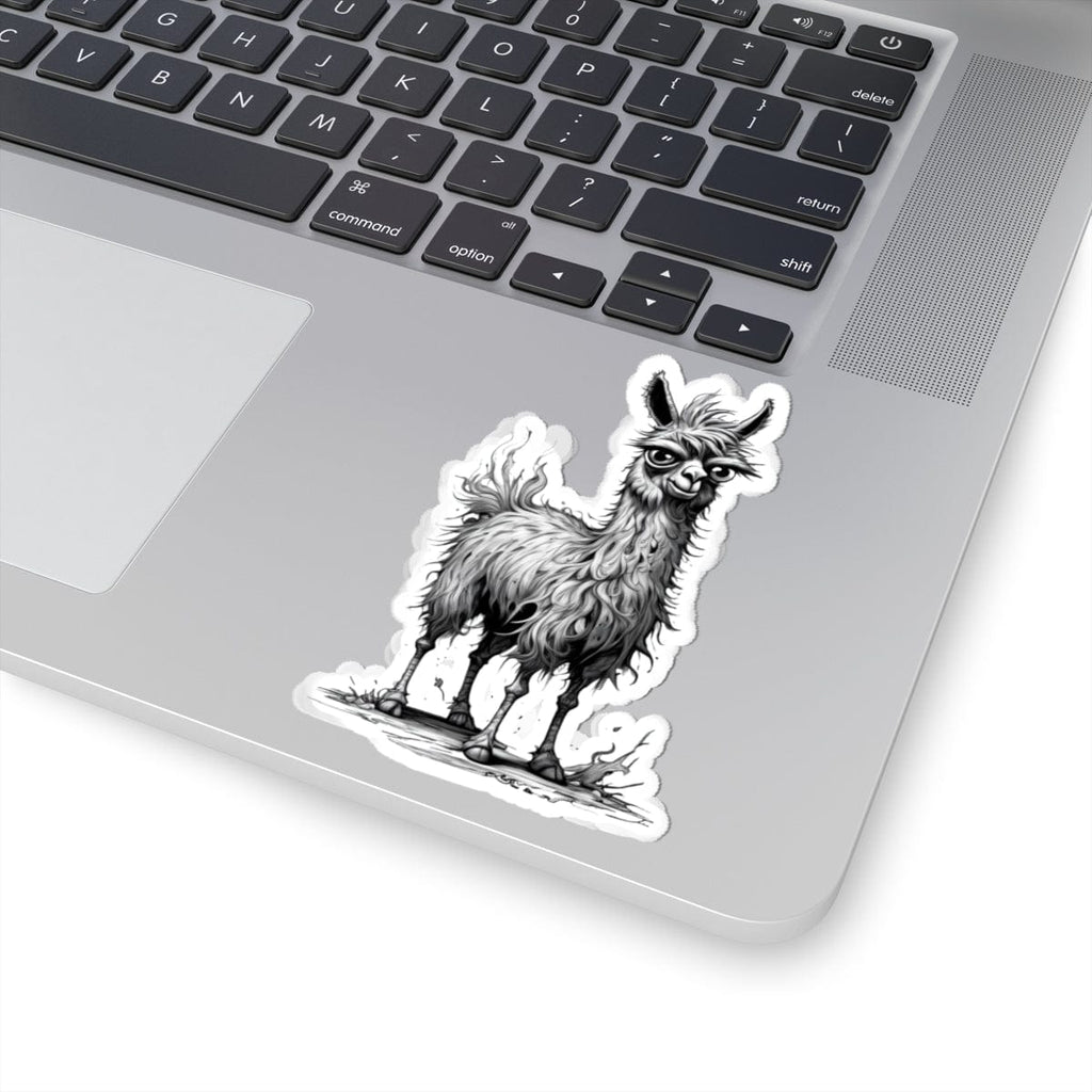 Printify Paper products 4" × 4" / White Llama I'm Fine - Everything's Fine Kiss-Cut Stickers