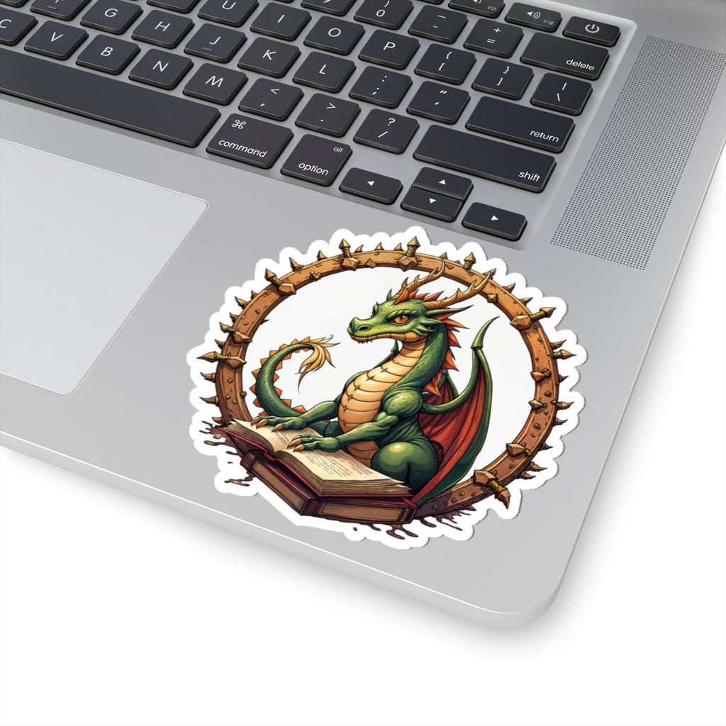 Printify Paper products 4" × 4" / White Lorekeeper - Dragons & Magic Kiss-Cut Stickers