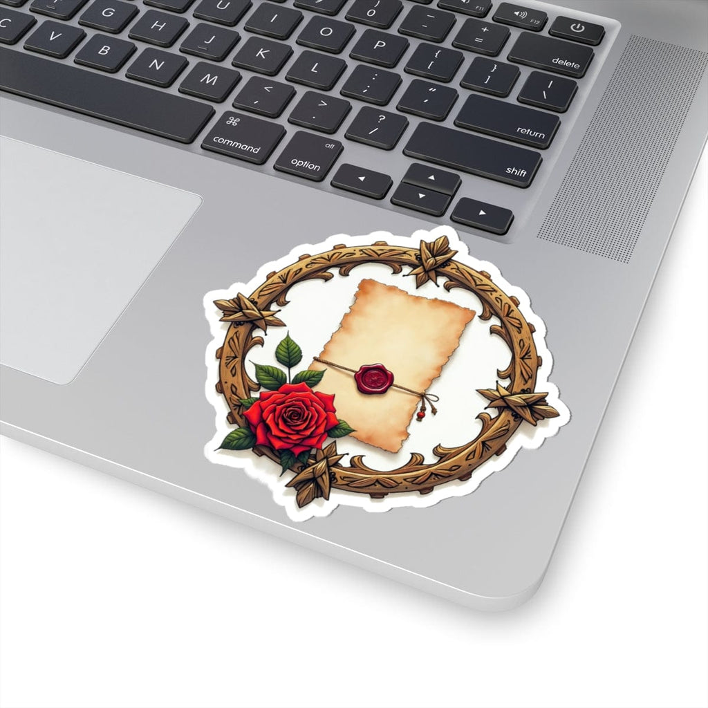 Printify Paper products 4" × 4" / White Love Letter - Love & Romance Kiss-Cut Stickers