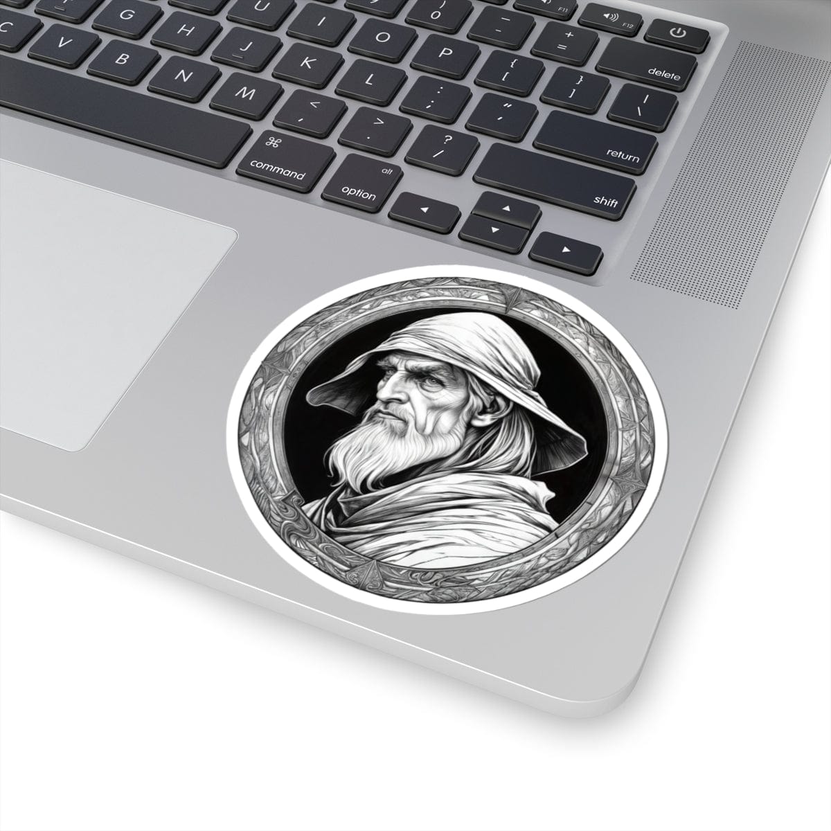 Printify Paper products 4" × 4" / White Merlin - Heroes & Quests Kiss-Cut Stickers