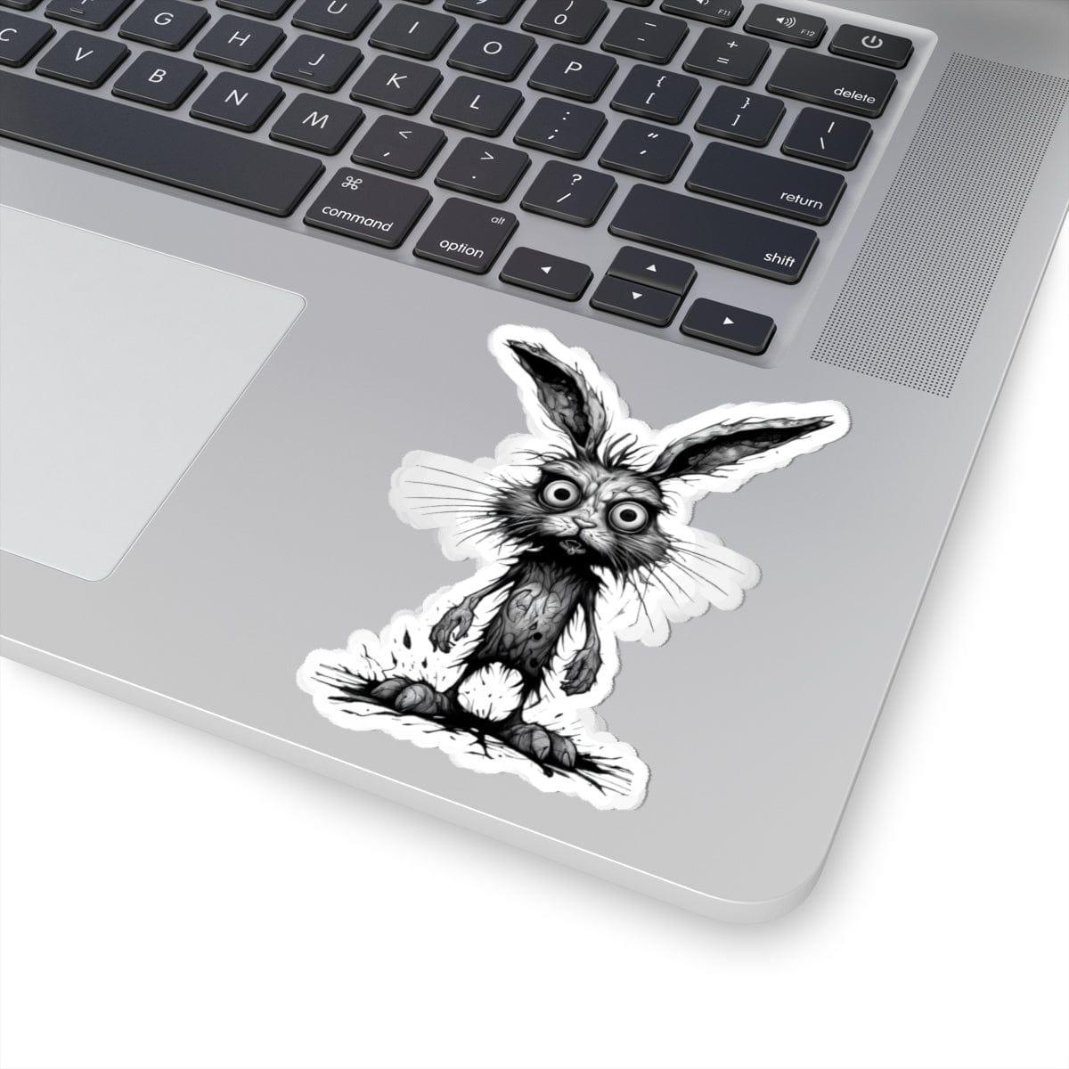 Printify Paper products 4" × 4" / White Rabbit I'm Fine - Everything's Fine Kiss-Cut Stickers